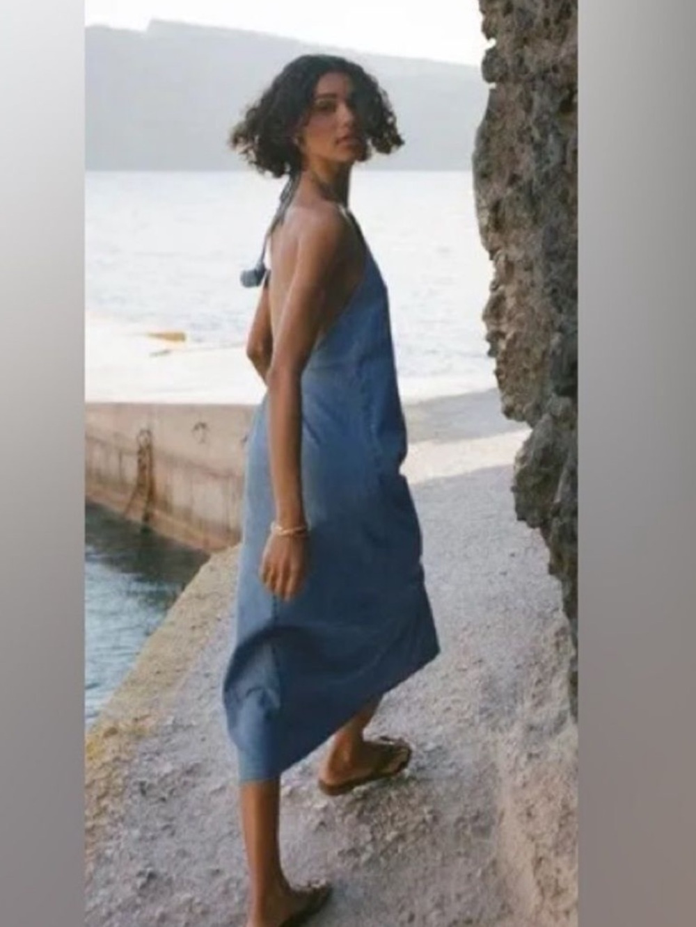 Zara Denim Midi Dress size small